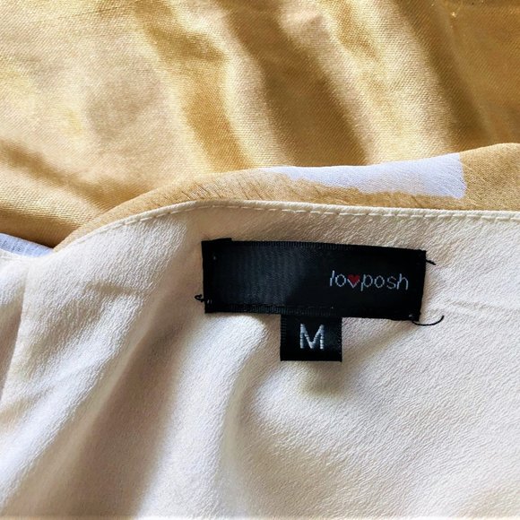 LovPosh ModCloth Beige/Off White Ruffle Top Maxi - Picture 4 of 7